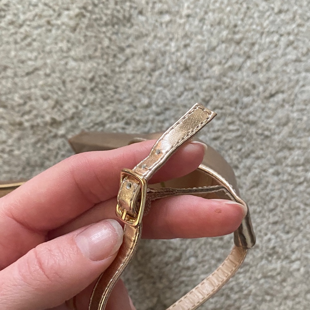 Taylor Rose Gold Ankle Strap Heels - Picture 8 of 8